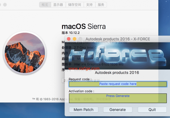 macOS sierra 10.1 ...