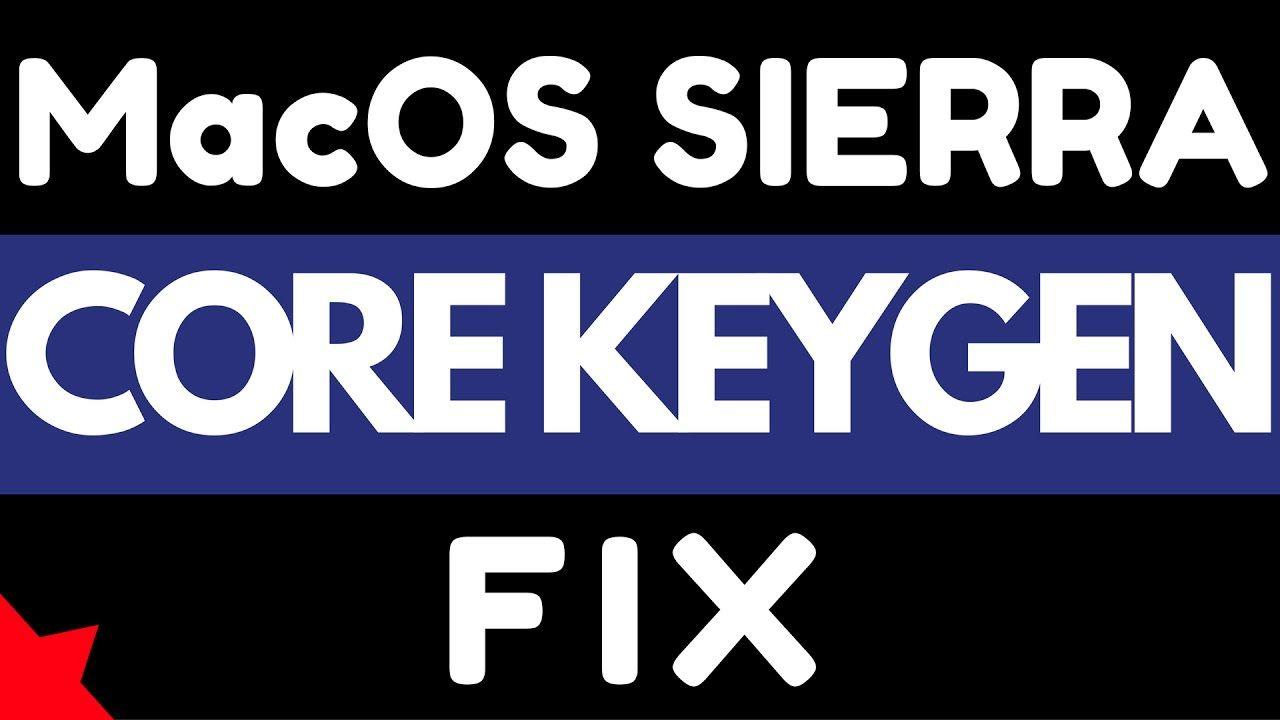 macOS Sierra提示CORE Keygen意外退出的解决办法