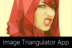 Image Triangulator App - 制作高大上的多边形（晶格）字体效果