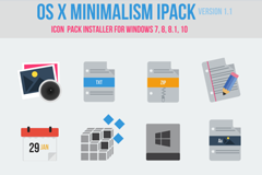 Win10美化图标包：OS X Minimalism 简约苹果风