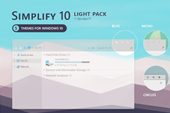 Win10主题：Simplify 10 Light 小清新范